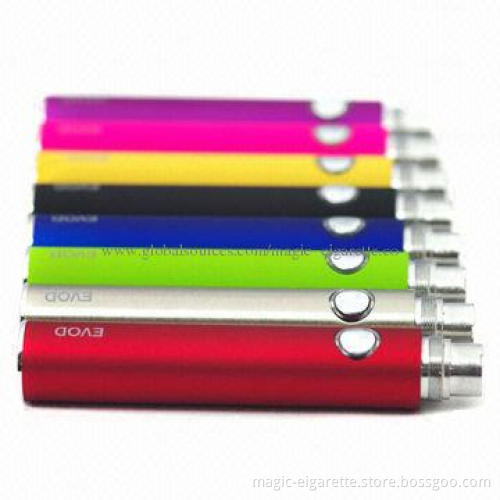 Evod Vaporizer Kit with 7 Colors Bottom Coil MT3 Atomizer from Purlife, 650/900/1,100mAh Capacity